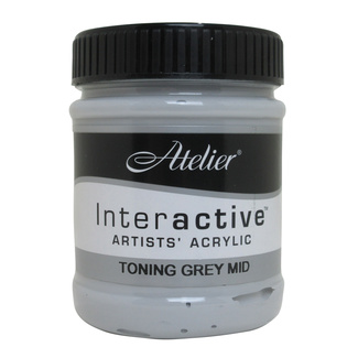 Atelier Interactive Acrylic Paint 250ml S1 - Toning Grey Mid