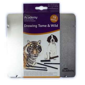 *Derwent Academy Drawing Collection Tin - Tame And Wild
