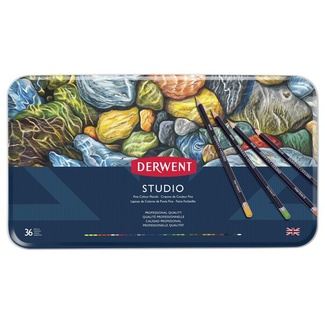 Derwent Studio Colouring Pencil Tin Of 36