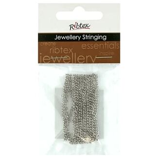 Ribtex Chain Twisted Oval Link 3x2mm 1m - Silver