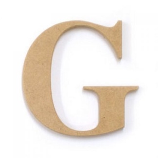*Kaisercraft Large Wooden Letter - G  (Approx 9 x 10cm)