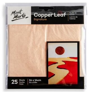 Mont Marte Copper Leaf 14 x 14cm 25 Sheet