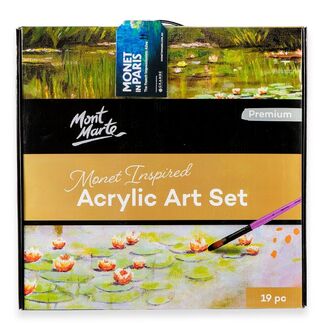 Mont Marte Monet Inspired Acrylic Art Set 19pc