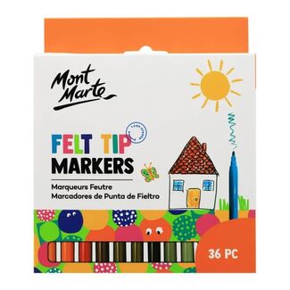 Mont Marte Kids - Felt Tip Markers 36pc