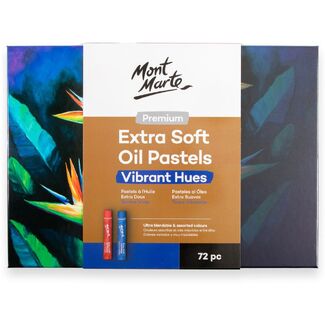 Mont Marte Premium Extra Soft Oil Pastels Vibrant Hue 72pc