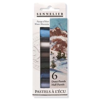 Sennelier Soft Pastel Half Stick 6pc Set - Winter Mountains