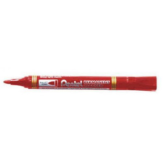 Pentel Permanent Marker 2.5 - 5.5mm - Red Bullet Point