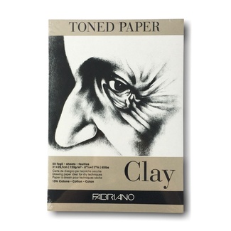 Fabriano Toned Pad A4 Clay 120gsm 50 sheets