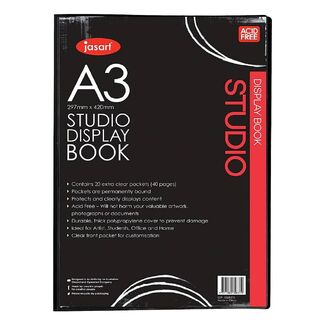 Jasart Studio Display Book 20 Pocket - A3