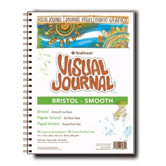 Strathmore Wire Bound Bristol Paper Pad - Smooth 9 x 12 Inch 260gsm 28 Sheets