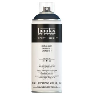 Liquitex 400ml Professional Acrylic Spray Paint - Neutral Grey 3