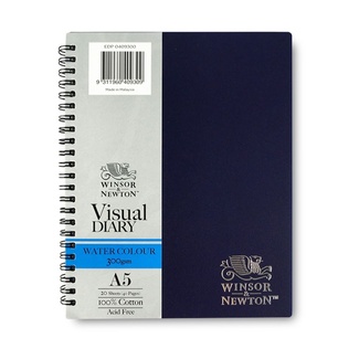 Winsor & Newton Watercolour Diary Spiral Bound A5 300gsm 20 Sheets