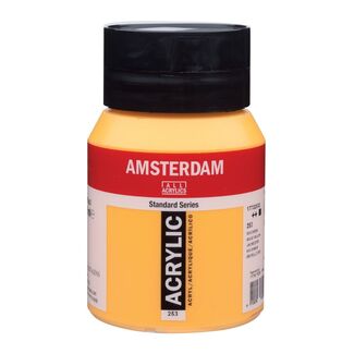 Amsterdam Acrylic Paint 500ml Bottle - Gold Yellow