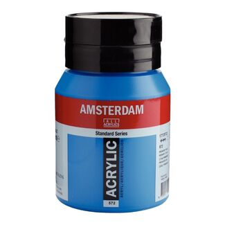 Amsterdam Acrylic Paint 500ml Bottle - Primary Cyan