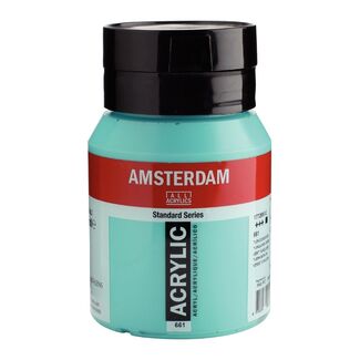 Amsterdam Acrylic Paint 500ml Bottle - Turquoise Green