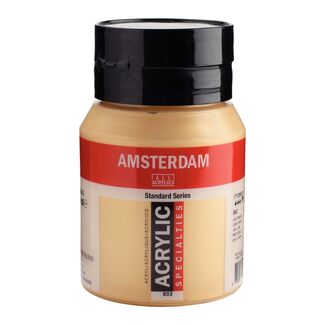 Amsterdam Acrylic Paint 500ml Bottle - Gold Light