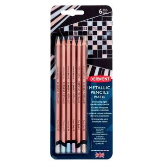 Derwent Metallic Pencil 6pc - Pastel