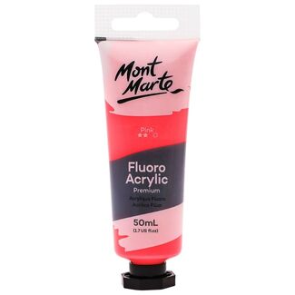 Mont Marte Fluoro Acrylic Paint 50ml - Pink