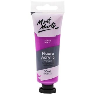 Mont Marte Fluoro Acrylic Paint 50ml - Purple