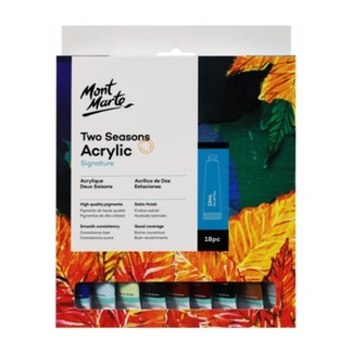 Mont Marte Signature Paint Set - Two Seasons Pastel Acrylic Paint 18pc x 12ml