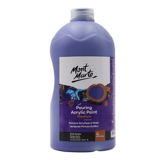Mont Marte Acrylic Pouring Paint 1L Bottle - Dark Purple