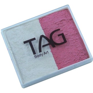 TAG Body Art & Face Paint Split Cake 50g - Pearl Rose/Pearl White