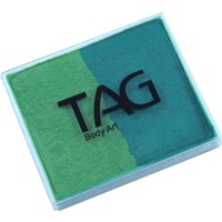 TAG Body Art & Face Paint Split Cake 50g - Pearl Green/Pearl Lime