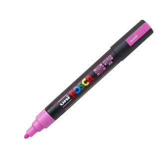 Uni Ball Posca Pen Medium Bullet Tip 2.5mm PC-5M - Fluoro Pink