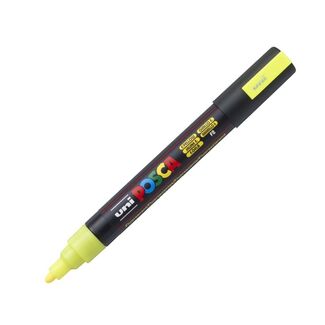Uni Ball Posca Pen Medium Bullet Tip 2.5mm PC-5M - Fluoro Yellow