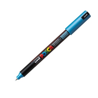 Uni Ball Posca Pen Ultra Fine Pin Tip 0.7mm PC-1MR - Metallic Blue