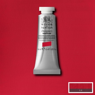 Winsor & Newton Designers' Gouache Colour 14ml S1 - Alizarin Crimson
