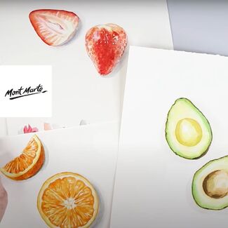 How to paint fruit using watercolour paint image