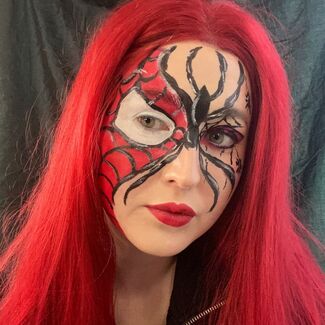 Spider Face Paint Tutorial image