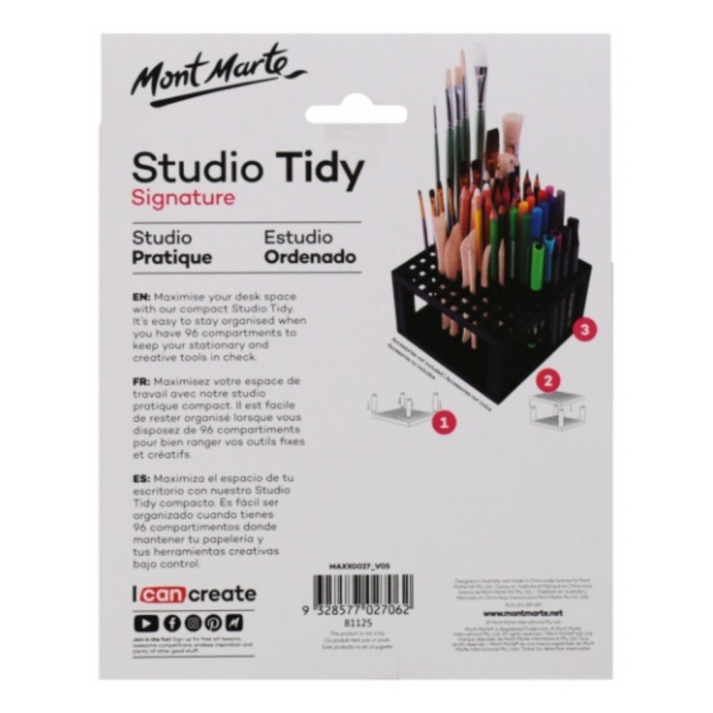 Stay organised and inspired with the Mont marte Artist Storage Box