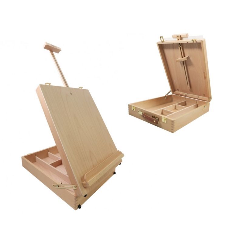 Mont Marte Signature Desk Easel Large Tabletop Box Style Beech Wood