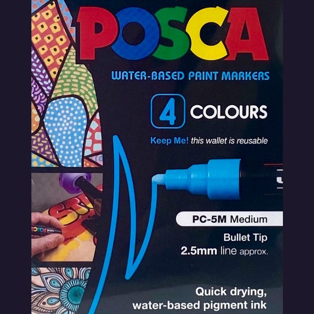  Uni-posca Paint Marker Pen BUNDLE SET , Mitsubishi Pencil Uni  Posca Poster Colour Marking Pens Extra Fine Point 12 Colours , Fine 15 ,  Medium 15 , Bold 15 - Japan Import : Office Products