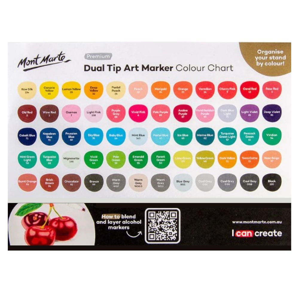 Mont Marte Art Marker Guide 