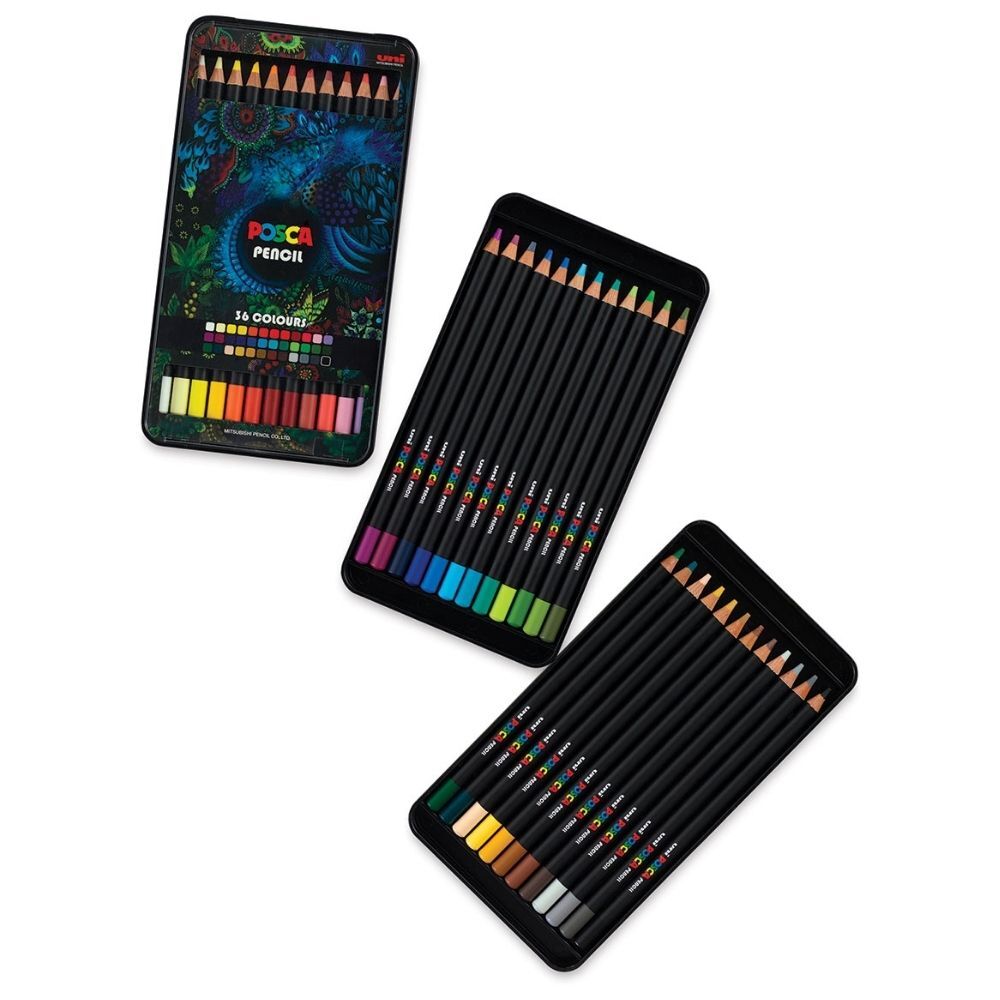 Posca Oil-Based Colored Pencil Set of 36