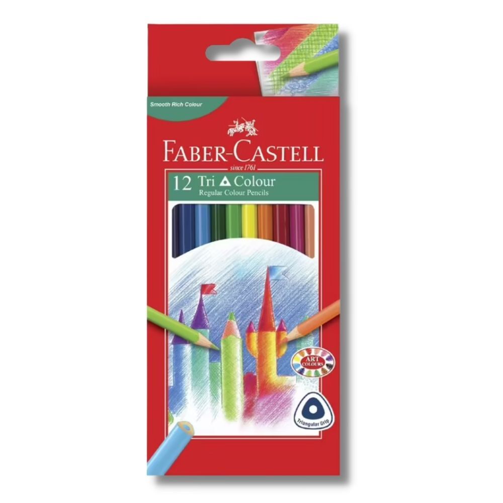 Triangular Colored Pencils: box of 12