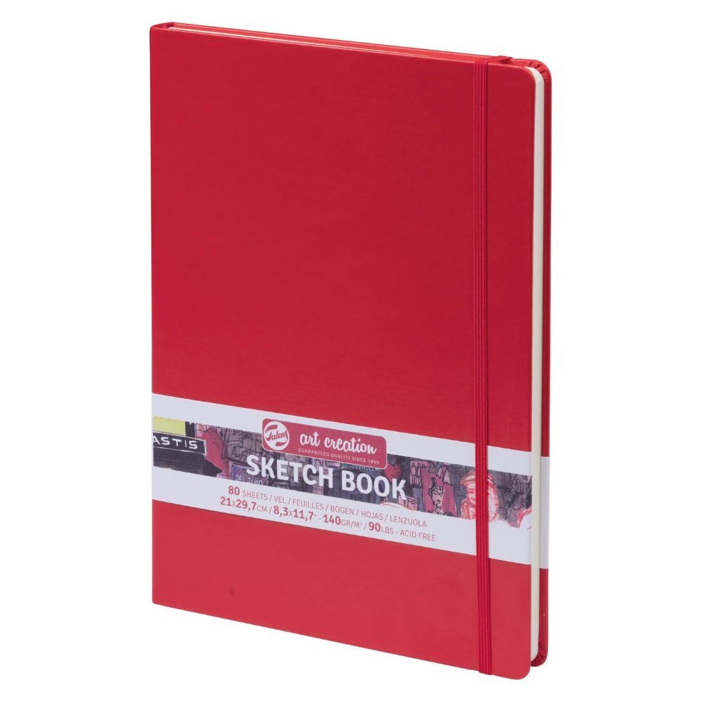Talens Art Creation Red Sketchbook 21 x 30 cm 140gsm 80 Sheets