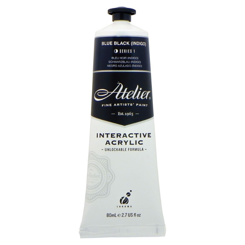 Atelier Interactive Acrylic Paint 80ml S1 - Blue Black 