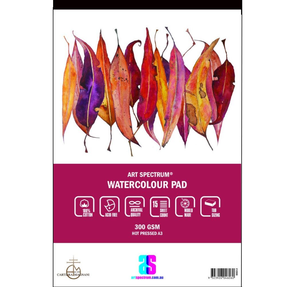 A3, Watercolour Paper Pad (100% Cotton / Cellulose Cold Pressed) - Campap