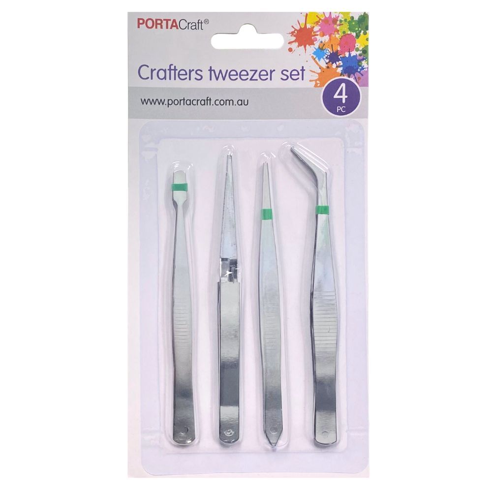 Tweezer Set 7 pc for Crafts, Hobbies, Electronics Precision Professional  Tools