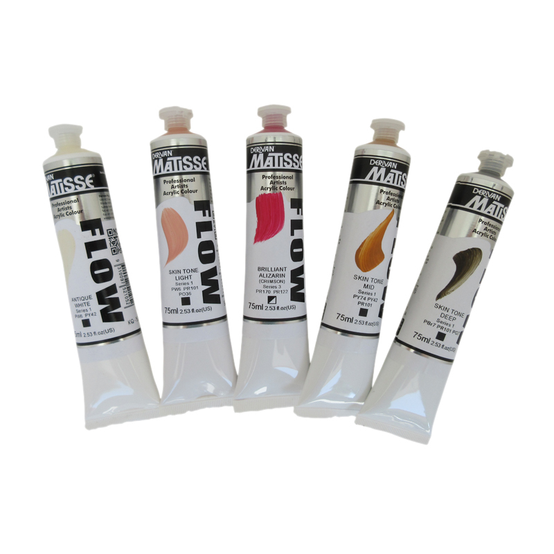 Matisse Flow Acrylic Paint 5 x 75ml Bundle - Portrait