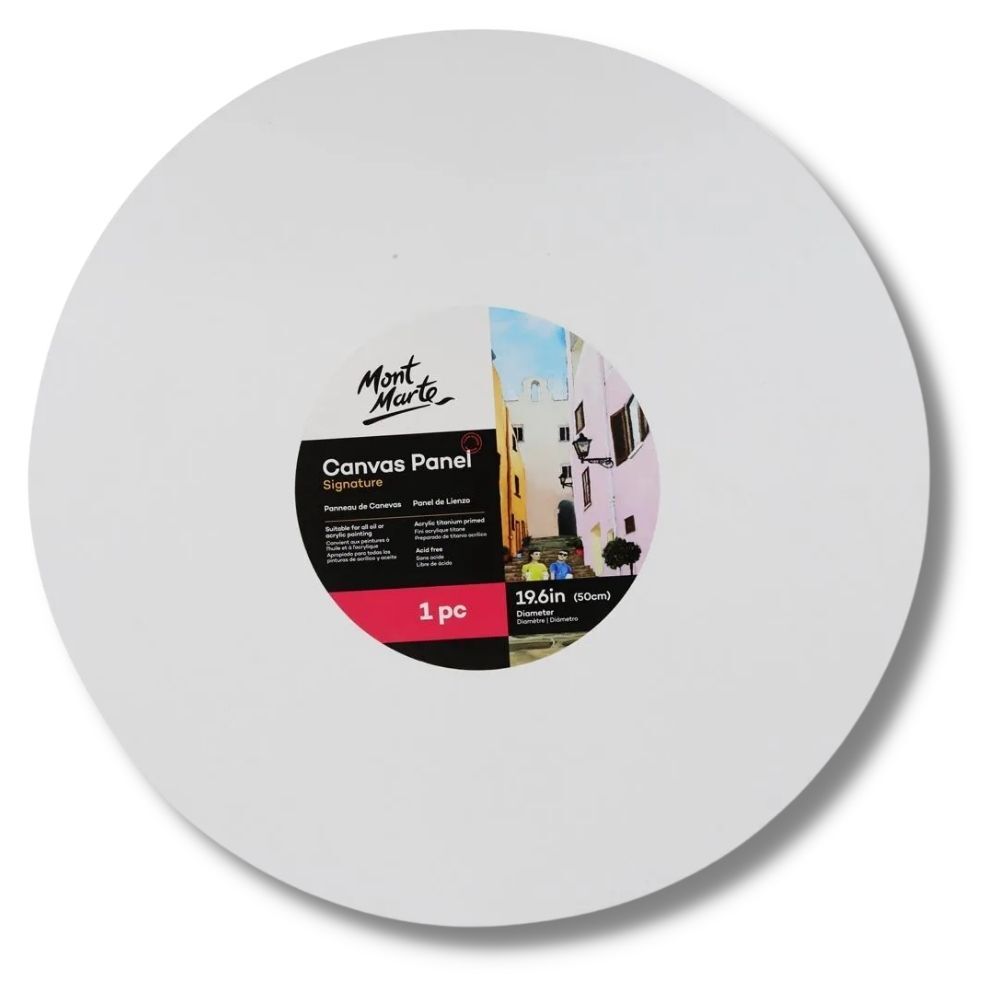 Mont Marte Canvas Panel Round 50cm