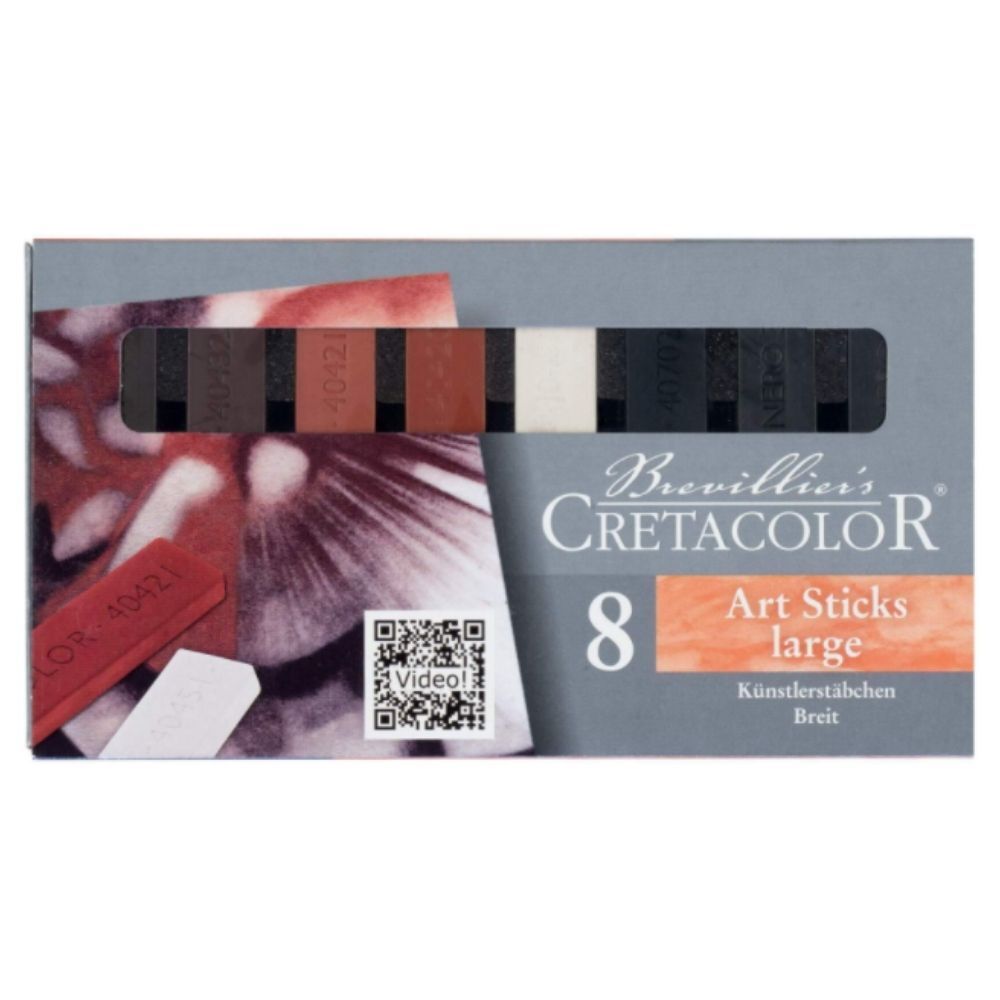 Cretacolor Brown Chalk Set of 8 Sticks 