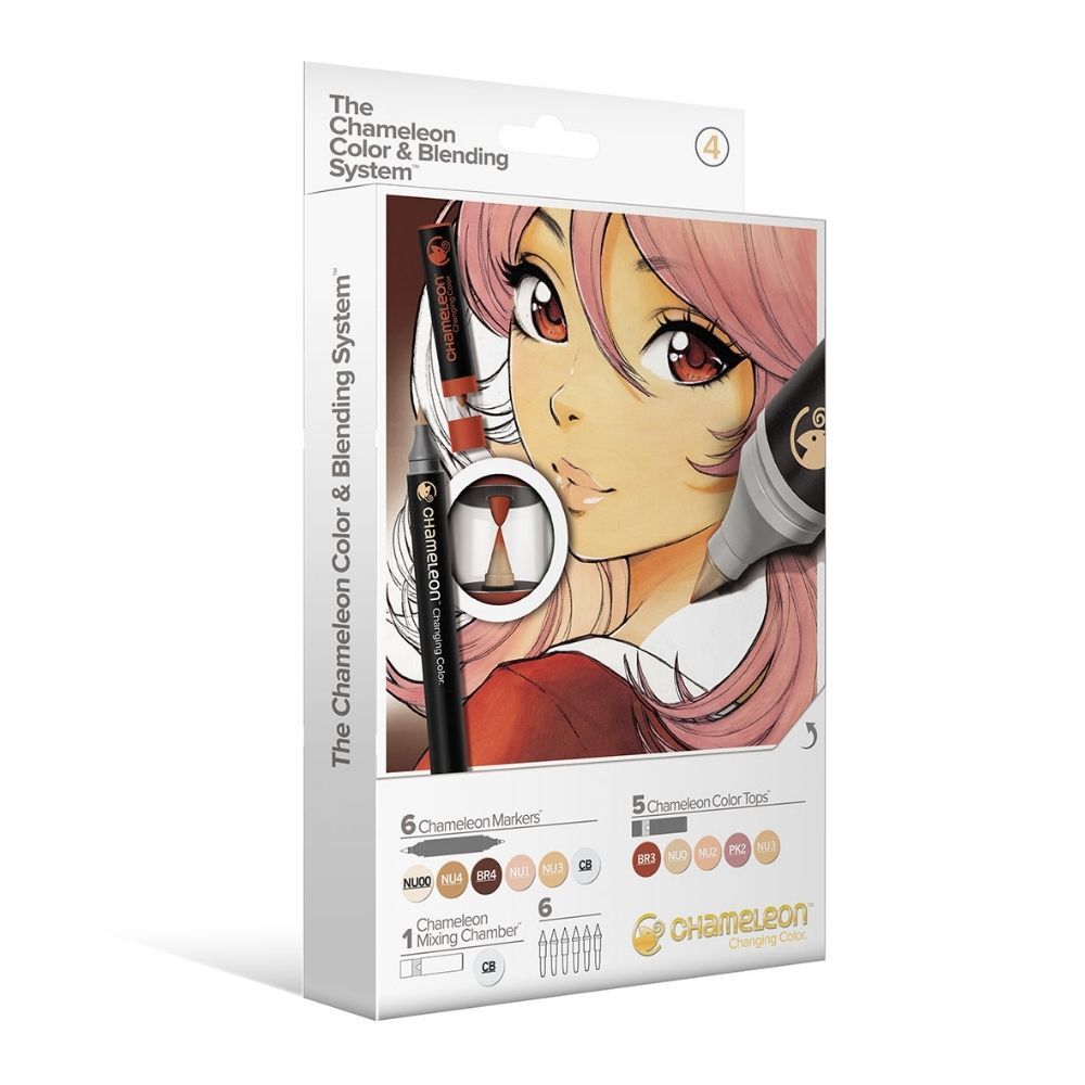 *Chameleon Colour & Blending System Marker Set 4