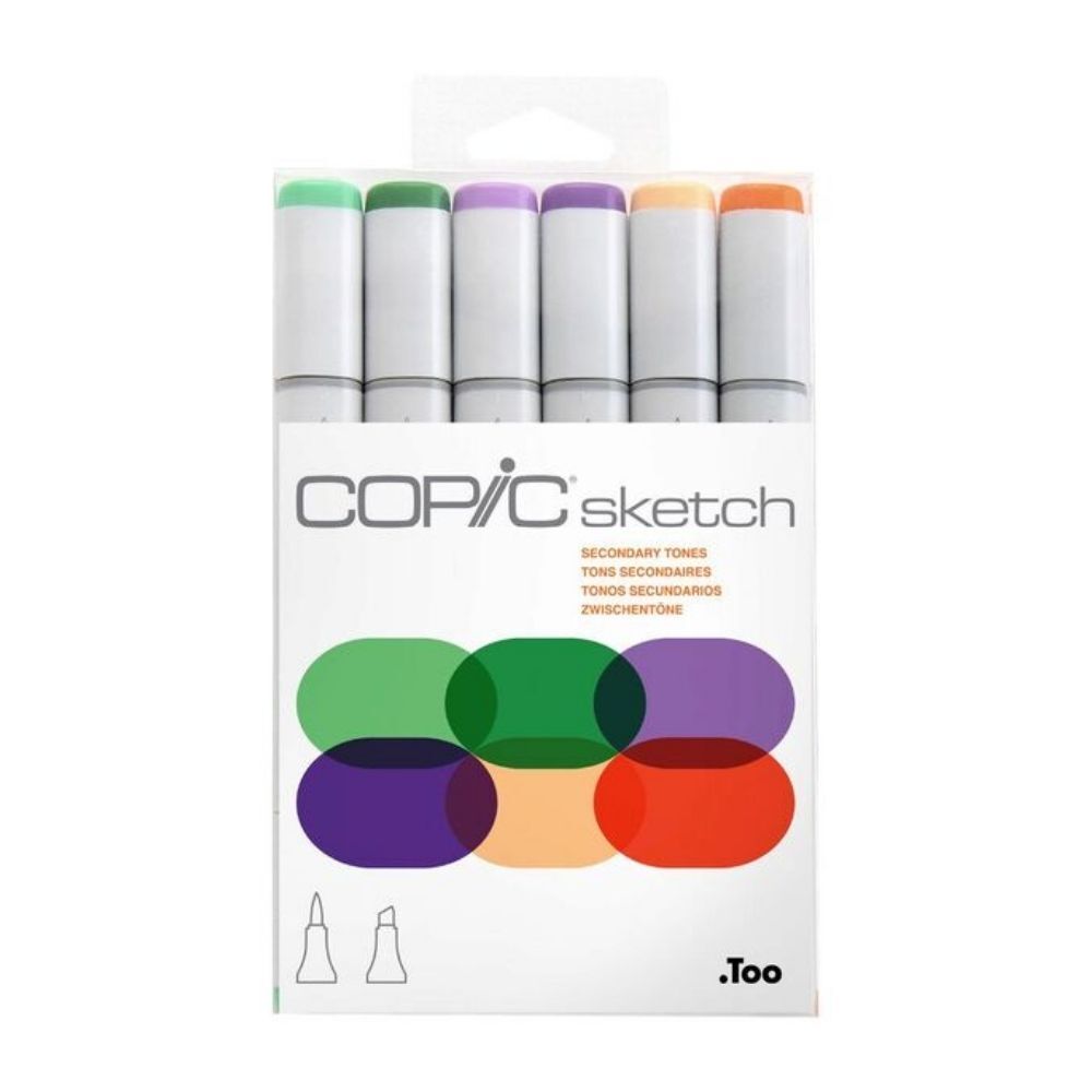 Copic Sketch 6-pack Perfect Primaries | Pen Store