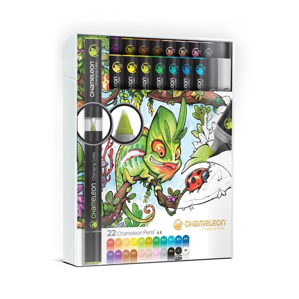 Chameleon Colour Tone Marker Pen Set Deluxe 22pc