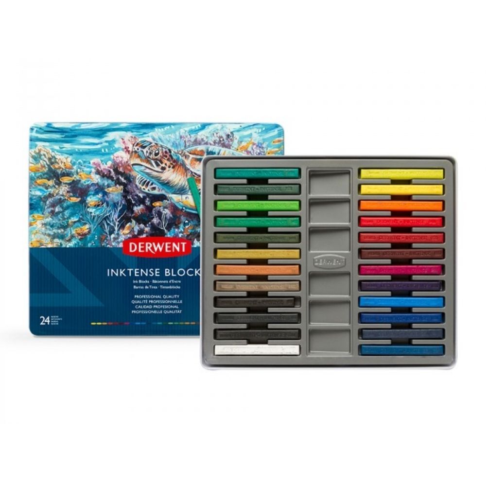 Derwent Inktense Blocks Tin Of 24